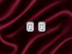 Imperial Emerald Moissanite Stud Earrings