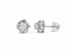 Vortex Bloom Moissanite Stud Earrings