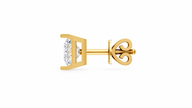 Celeste Radiant Moissanite Stud Earrings