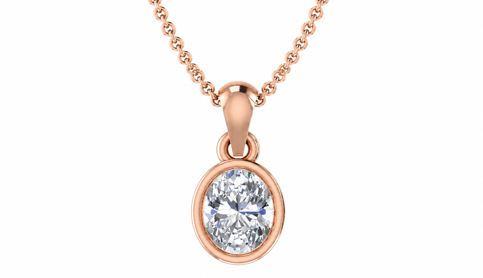 AURELIA OVAL BEZEL PENDANT