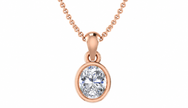AURELIA OVAL BEZEL PENDANT