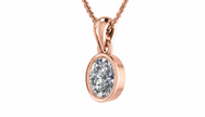AURELIA OVAL BEZEL PENDANT