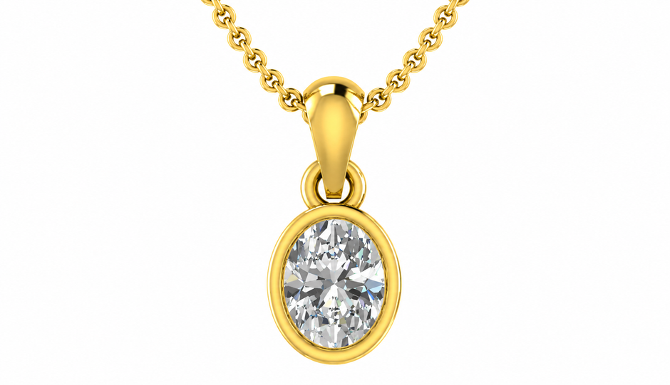 AURELIA OVAL BEZEL PENDANT