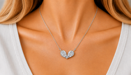 TWIN PEAR DIAMOND DUO PENDANT