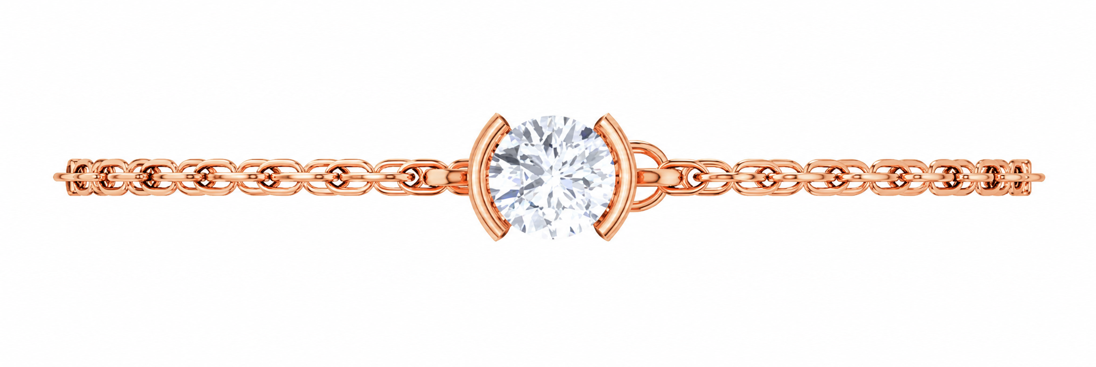 Luna Arc Moissanite Bracelet