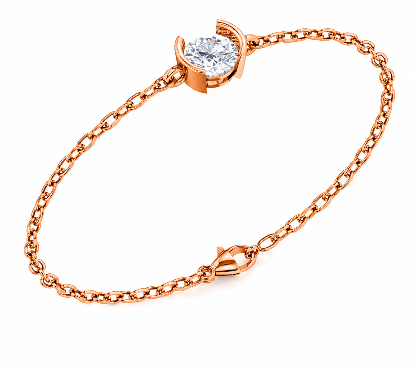 Luna Arc Moissanite Bracelet