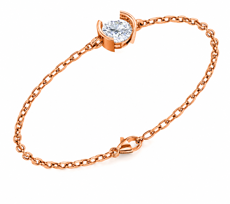 Luna Arc Moissanite Bracelet