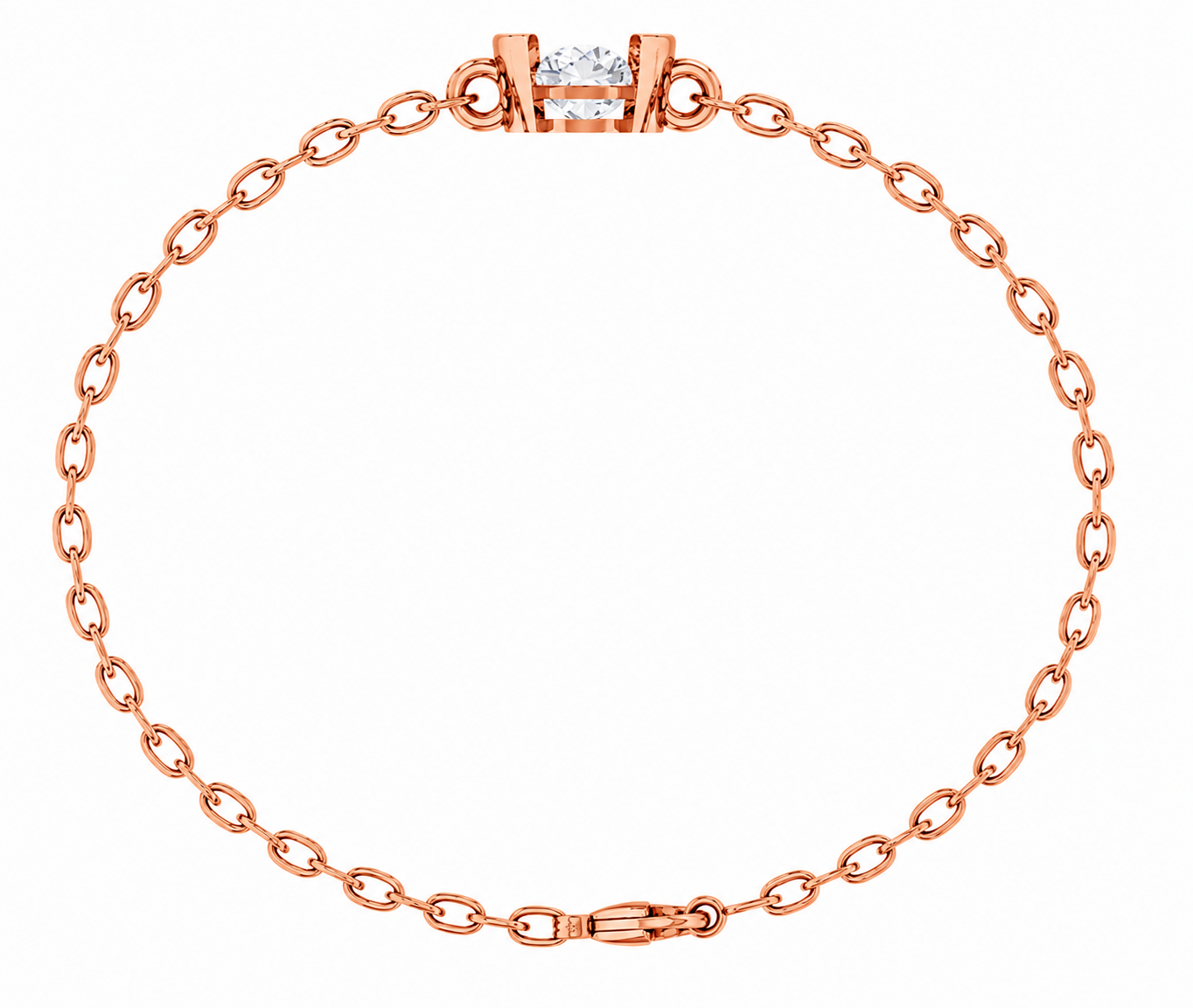 Luna Arc Moissanite Bracelet