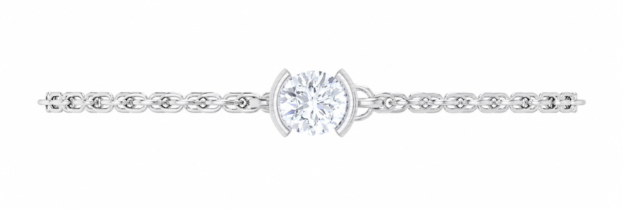 Luna Arc Moissanite Bracelet