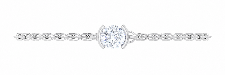 Luna Arc Moissanite Bracelet