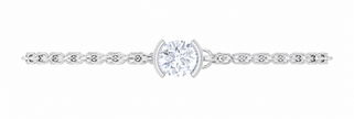 Luna Arc Moissanite Bracelet