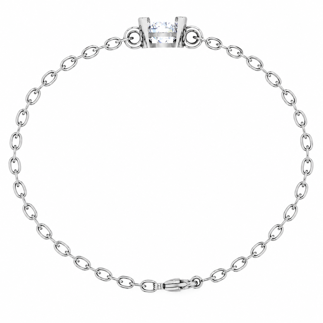 Luna Arc Moissanite Bracelet