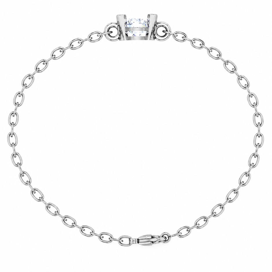 Luna Arc Moissanite Bracelet