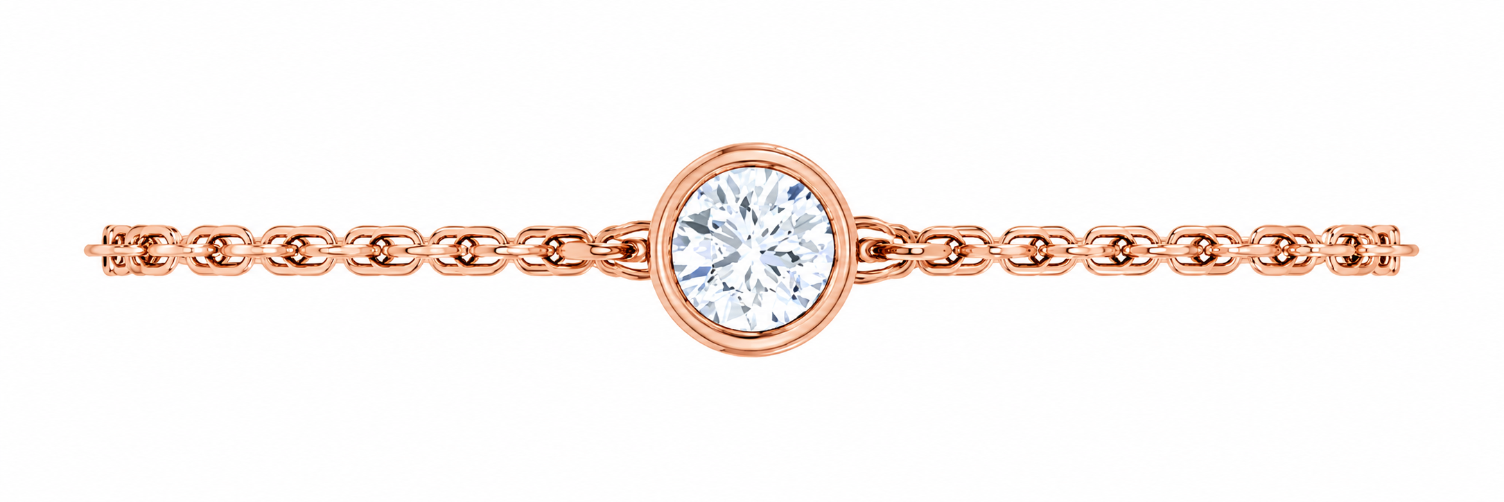 Elysia Bezel Moissanite Bracelet