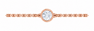 Elysia Bezel Moissanite Bracelet