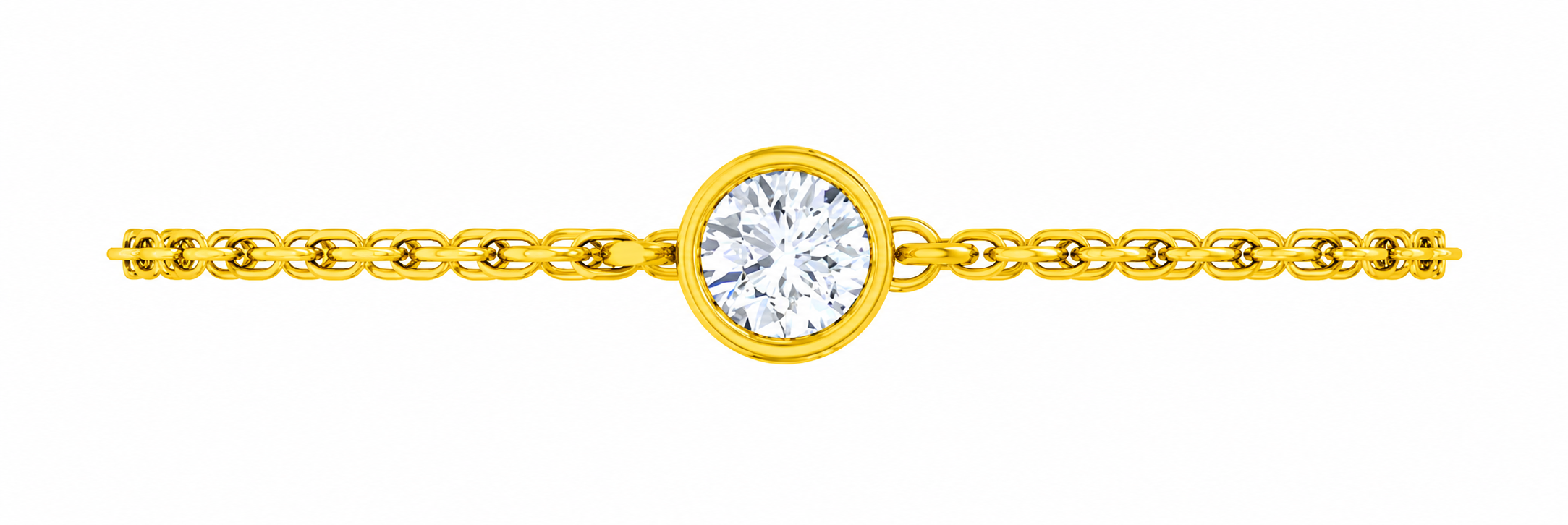 Elysia Bezel Moissanite Bracelet