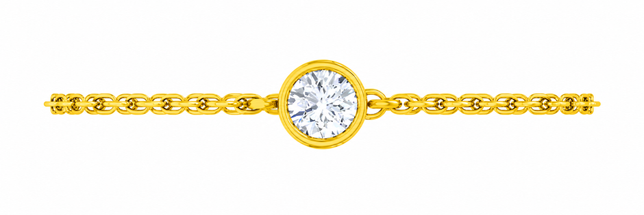Elysia Bezel Moissanite Bracelet
