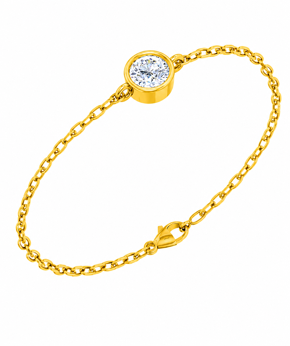 Elysia Bezel Moissanite Bracelet