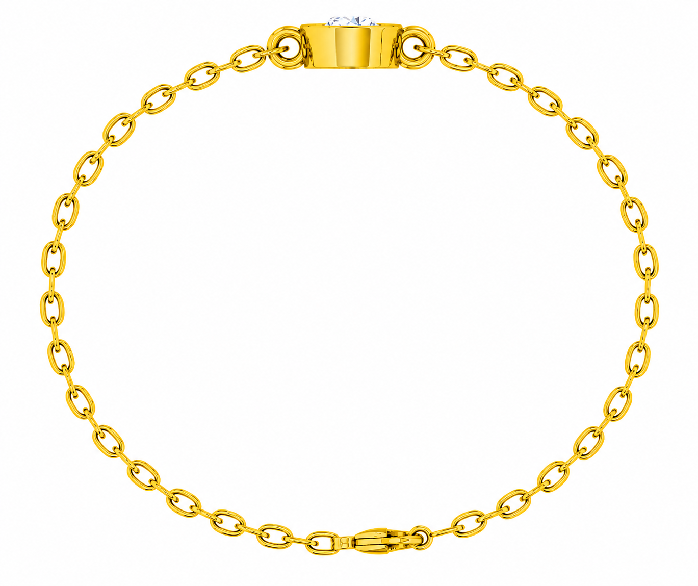 Elysia Bezel Moissanite Bracelet