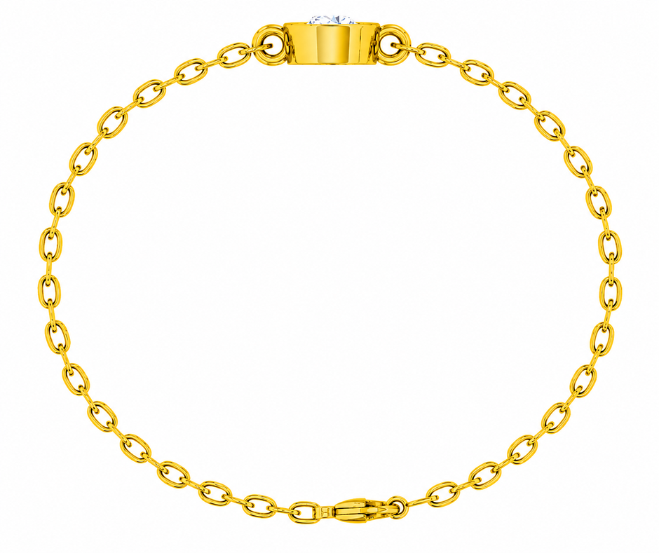 Elysia Bezel Moissanite Bracelet