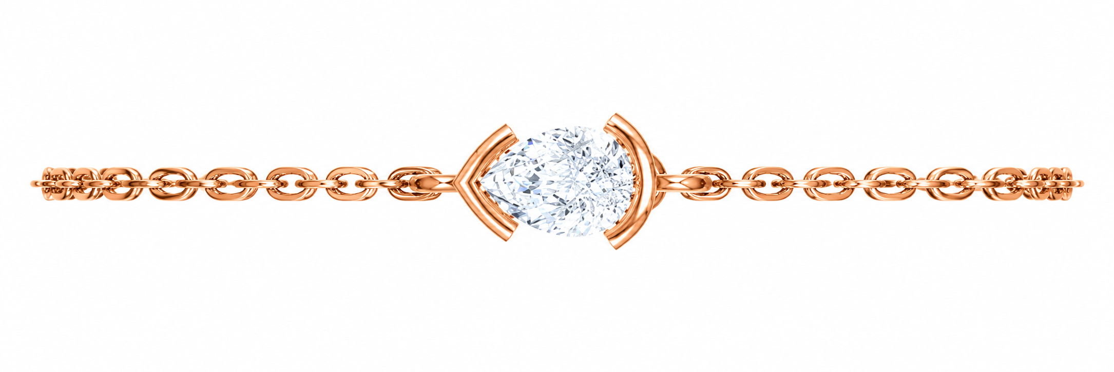 Selene Arc Moissanite Bracelet