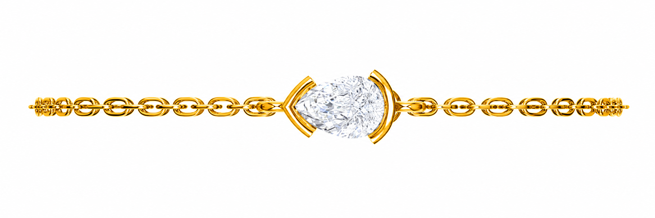 Selene Arc Moissanite Bracelet