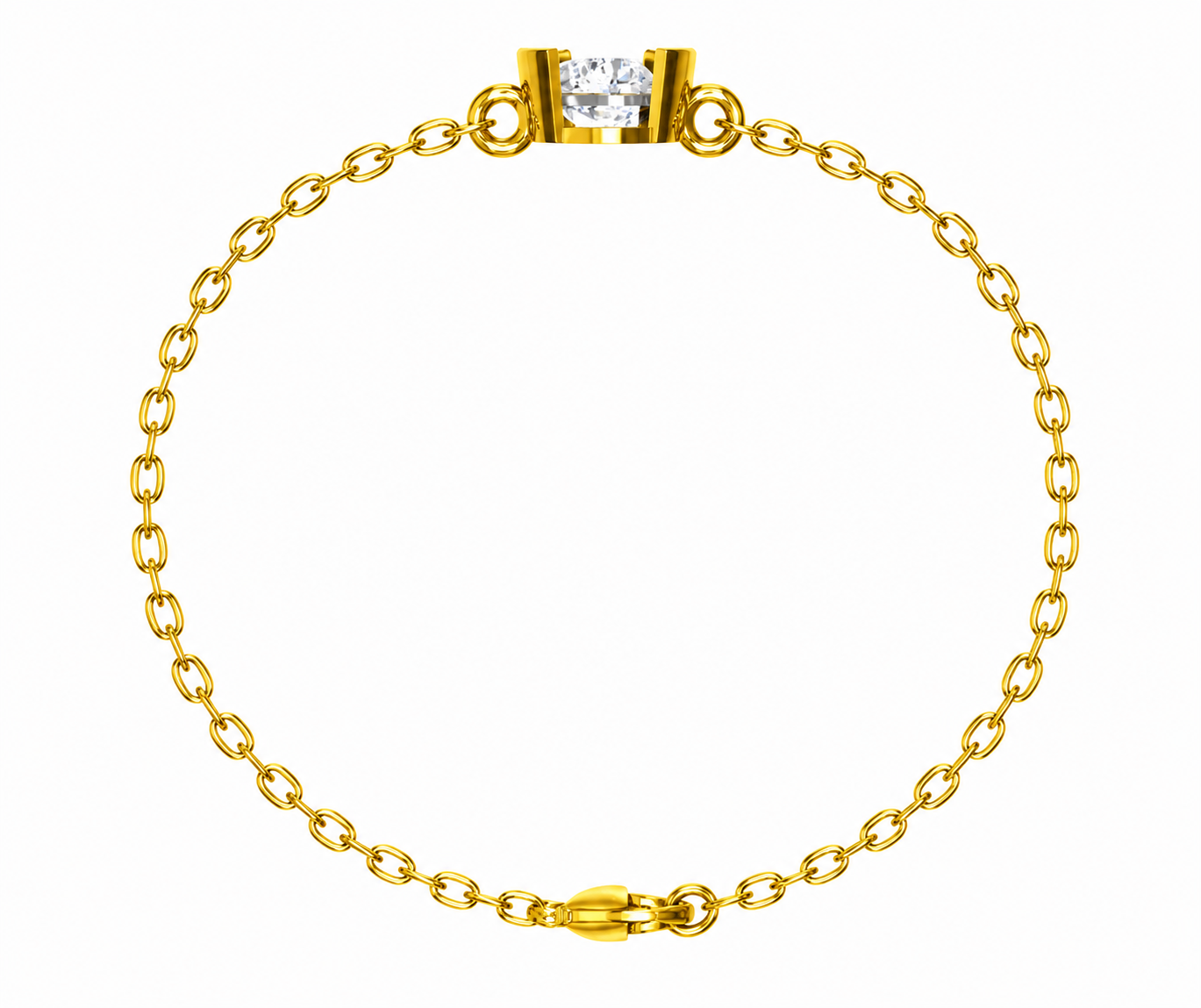 Selene Arc Moissanite Bracelet