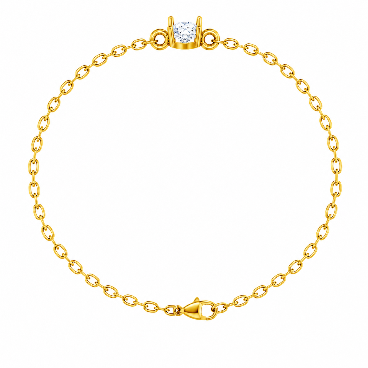 Celeste Solitaire Moissanite Bracelet