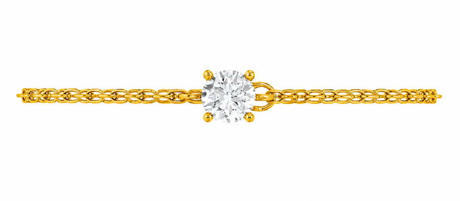 Celeste Solitaire Moissanite Bracelet