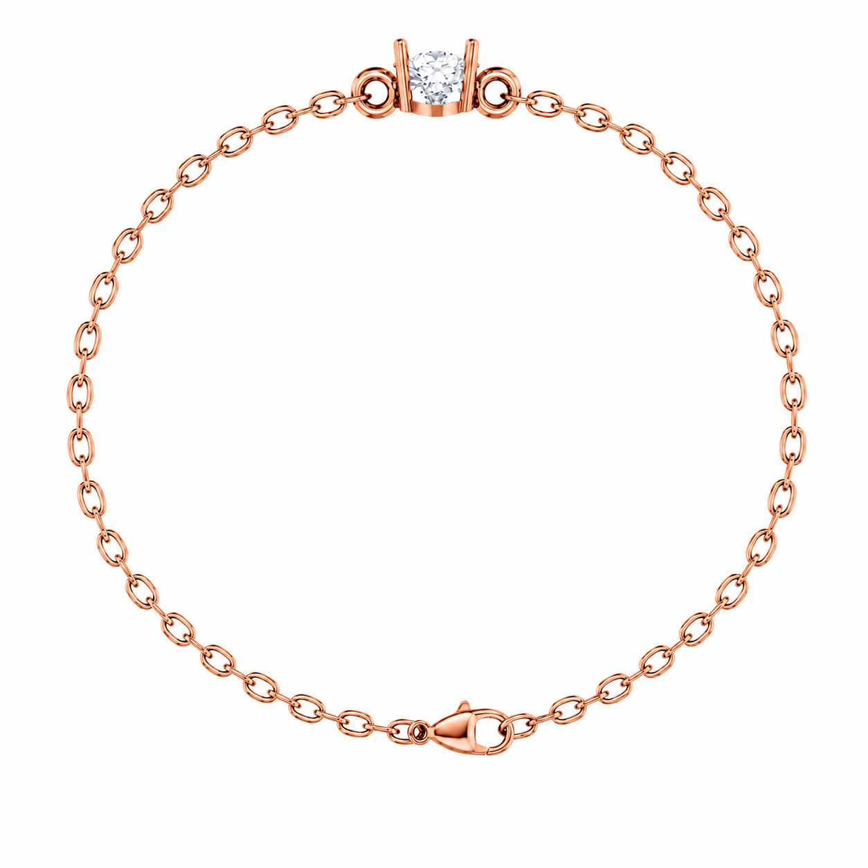 Celeste Solitaire Moissanite Bracelet