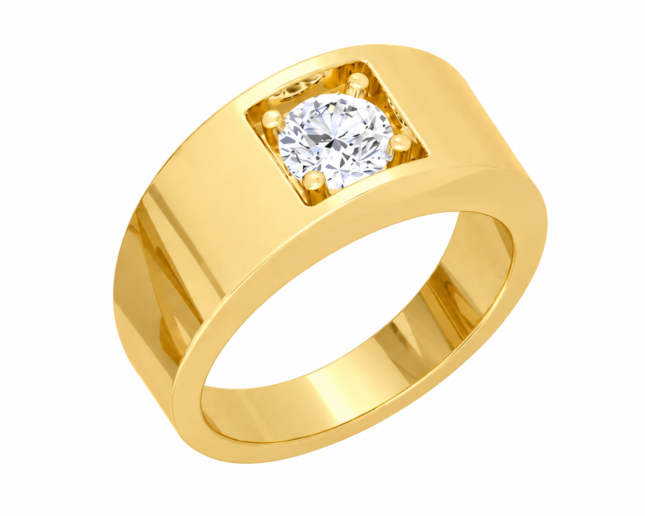 Gentlemen Collection - Regal Solitaire Men's Ring