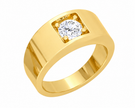 Gentlemen Collection - Regal Solitaire Men's Ring