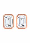 Imperial Emerald Moissanite Stud Earrings