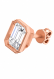 Imperial Emerald Moissanite Stud Earrings