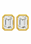 Imperial Emerald Moissanite Stud Earrings