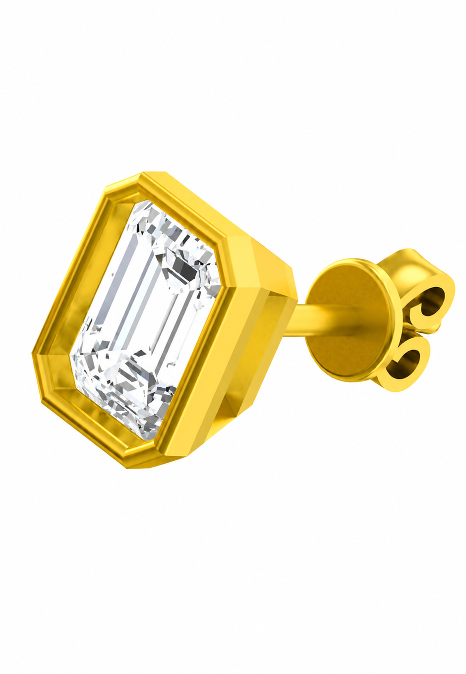 Imperial Emerald Moissanite Stud Earrings