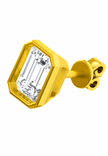 Imperial Emerald Moissanite Stud Earrings
