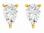 Amora Heart Moissanite Stud Earrings