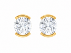 Eterna Oval Moissanite Stud Earrings