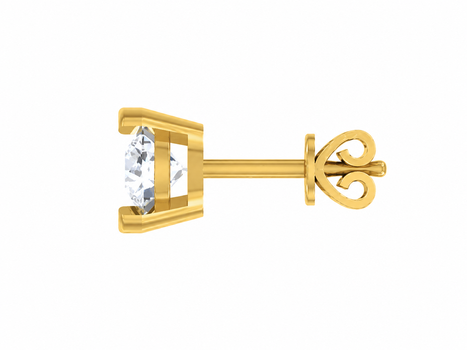 Eterna Oval Moissanite Stud Earrings