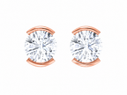Eterna Oval Moissanite Stud Earrings