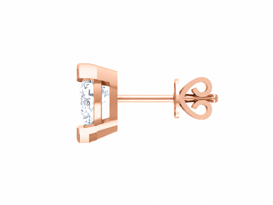 Seraphina Pear Moissanite Stud Earrings
