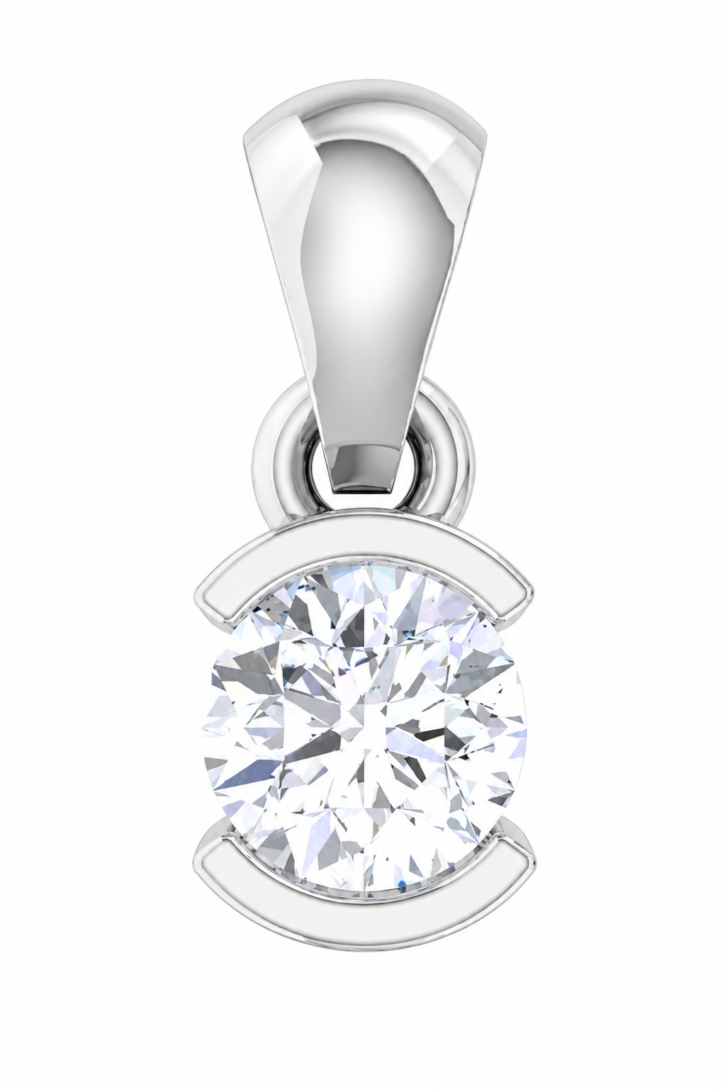 Solitaire Collection - Nova Embrace Moissanite Pendant