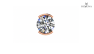 LUMINA ROUND BEZEL STUD EARRING