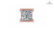 PRISM FRAME PRINCESS STUD EARRING