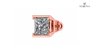 PRISM FRAME PRINCESS STUD EARRING