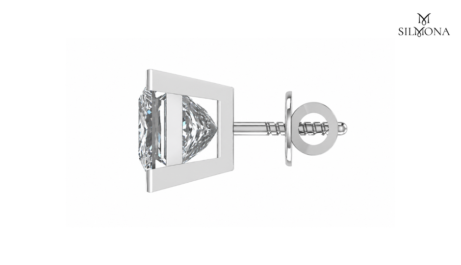 PRISM FRAME PRINCESS STUD EARRING