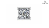 PRISM FRAME PRINCESS STUD EARRING