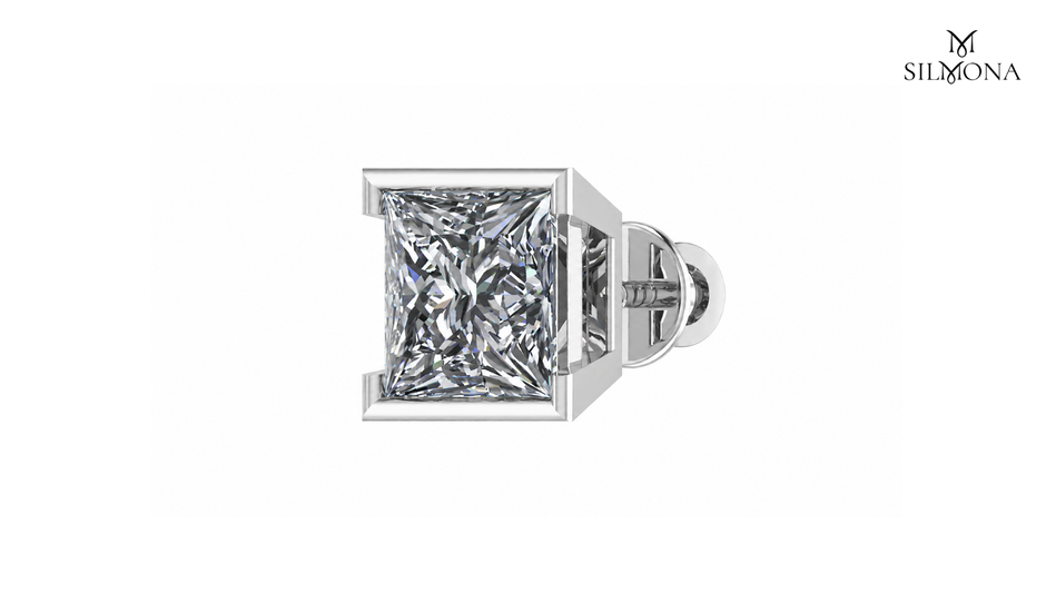 PRISM FRAME PRINCESS STUD EARRING