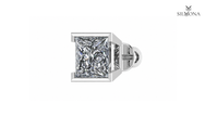 PRISM FRAME PRINCESS STUD EARRING